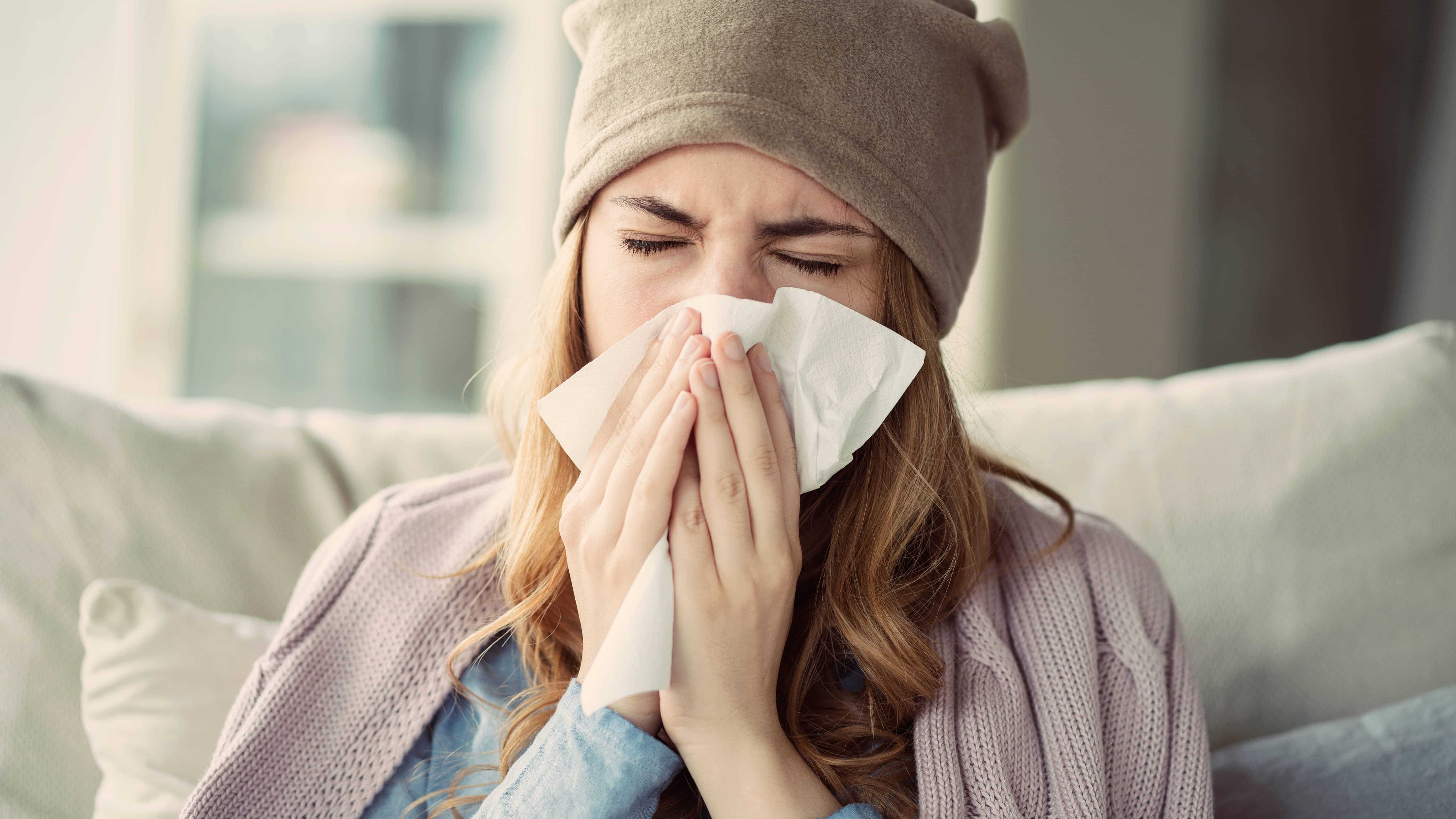 Recognizing early symptoms of a cold