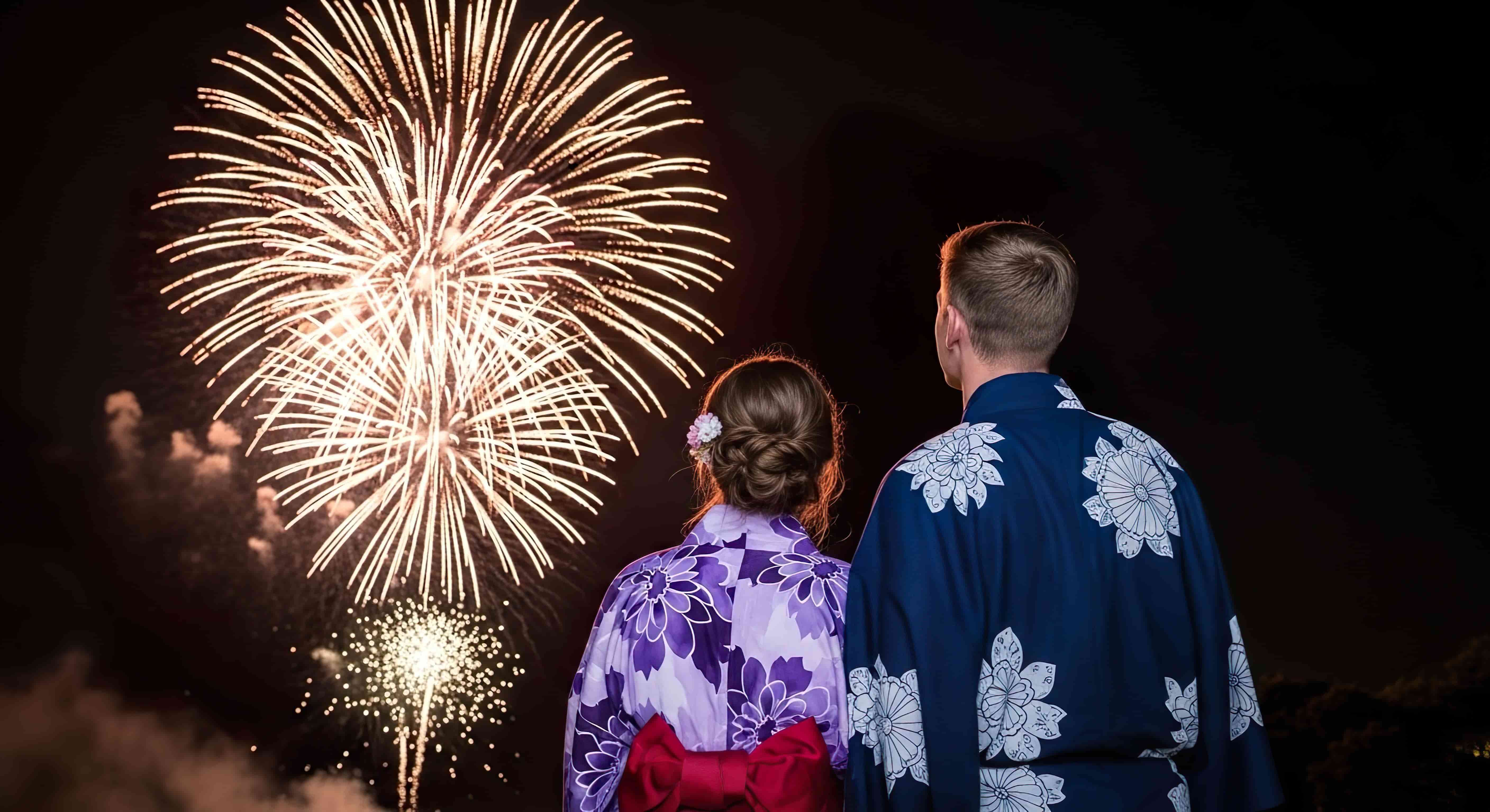A tourist enjoying a beautiful summer day in Japan safely.